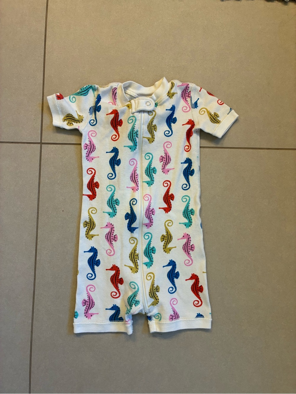 Hanna Andersson seahorse PJ romper